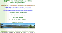 Desktop Screenshot of dillonrangerdistrict.com